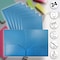 Better Office Products 2 Pocket Heavyweight Plastic Folder Portfolio, Letter Size, Light Blue, 24PK 86521 - alternate 4